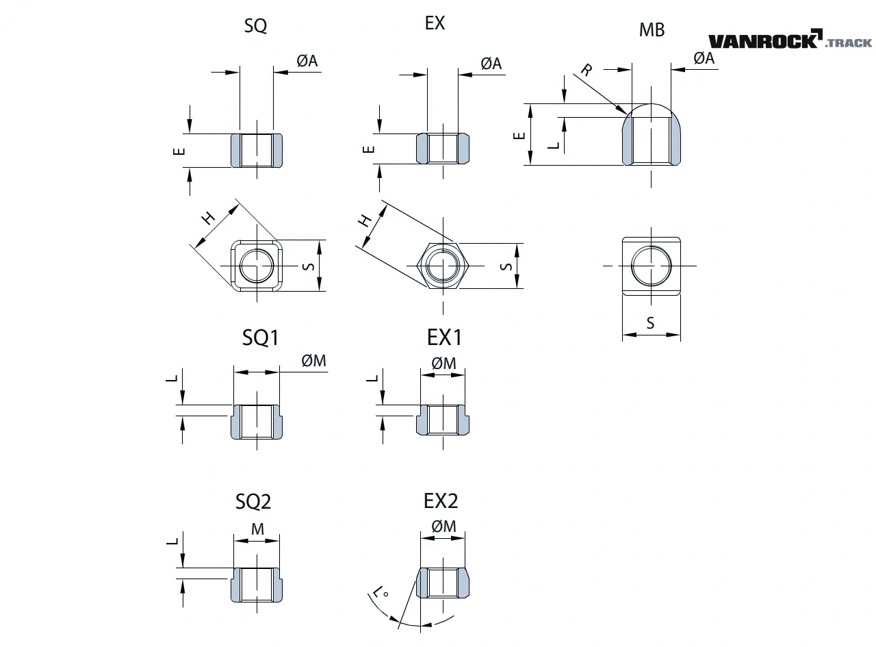 Technical drawing — Dado cingolo per POCLAIN-CASE POCLAIN 90CLB Escavatori